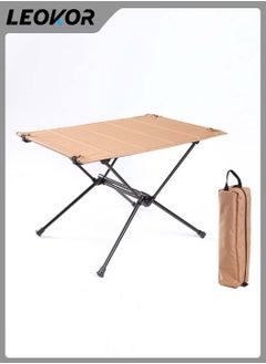 Buy Portable Folding Camping Table,Outdoor Folding Portable Picnic Camping Table,Small Camping Tables for Outdoor,Picnic Tables That Fold up Lightweight,Compact Camp Table khaki 60*40*39.5cm in Saudi Arabia