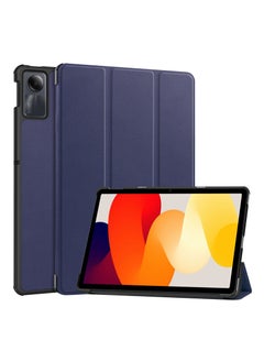 Buy Leather Shell Shockproof Case for Redmi Pad SE 11" 2023 Blue in Saudi Arabia