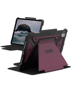 اشتري UAG Metropolis SE for iPad Pro 11 inch Case Cover (2024) M4 with Pencil Holder and Adjustable Multi-Angle Viewing Stand - Bordeaux في الامارات