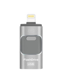 Buy 64GB USB Flash Drive, Shock Proof Durable External USB Flash Drive, Safe And Stable USB Memory Stick, Convenient And Fast I-flash Drive for iphone, (64GB Silver Gray) in Saudi Arabia