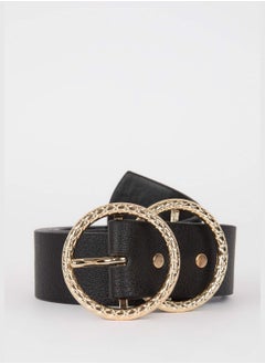 اشتري Faux Leather Dress Belt في الامارات