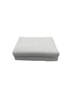 Buy Magnolia (White) Luxury Bath Towel (70 x 140 Cm -Set of 2) 100% Cotton, Highly Absorbent and Quick dry, Classic Hotel and Spa Quality Bath Linen -600 Gsm in UAE