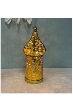 Buy Ramadan Hollowed-out Led Lantern Iron Lantern Home Bedroom Living Room Decorative Lights in UAE