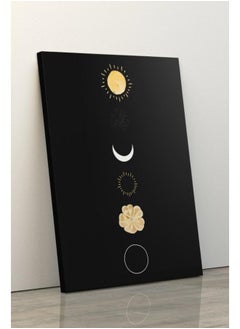 Buy Moon Phases Decor Cosmic Lunar Moon Phases Sun and Moon Printed canvas wall art in Egypt