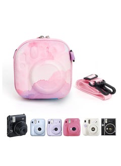 اشتري Hard EVA Camera Storage Case, Mini 12 Camera Case, Compatible with Fujifilm Instax Mini 12/11/9/8//7+/90/99/40, Colorful Protective Carrying Case with Shoulder Strap في السعودية