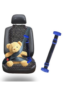 Buy Seat Belt Adjuster for Kids, Seat Belt Clips Adjuster, Car Shoulder Neck Safety Positioner (Blue) in UAE