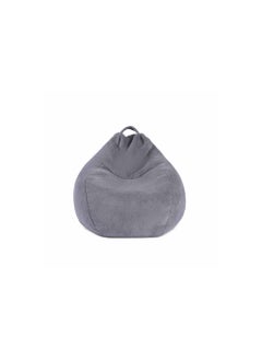 Buy Comfy Soft Rabit Fur Bean Bag Grey 101x103x86cm in UAE