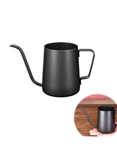 اشتري Long Narrow Spout Coffee Pots, SYOSI Hanging Ears Drip Gooseneck Kettle Pour Over Stainless Steel Pot 350ML في الامارات