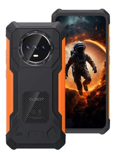 Buy KINGKONG ES Rugged Phone 6.56'' 90Hz HD+ Display 6GB RAM 128GB ROM 48MP + 16MP Camera Waterproof Rugged Slim Mobile Android 14 Dual SIM Network 5100mAh Battery Black-Orange in UAE