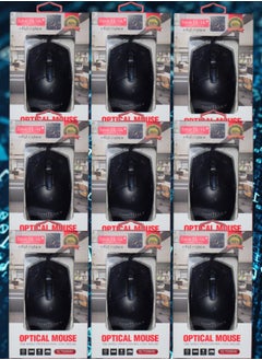 اشتري 9 Pieces SmarTLink Optical Mice The Wired Professional Cool Mouse SL7006MS في السعودية