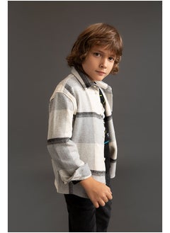 Buy Boy Grey Long Sleeve Shirt in Egypt