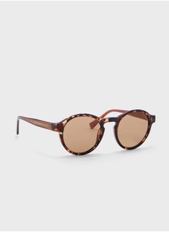 Buy Blonde Havana Round Sunglasses in UAE