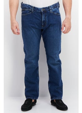 Buy Men Slim Fit Washed Stretchable Jeans, Blue in Saudi Arabia