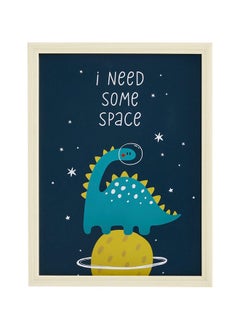 اشتري Dino Framed Wall Art, Blue - 30x40 cm في الامارات