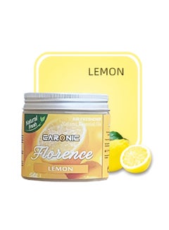 اشتري Car Air Freshener Gel Natural Essential Oils Scent Lemon في الامارات