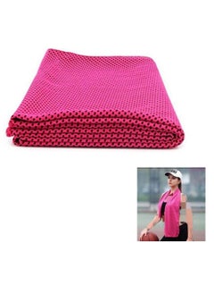 Buy Towel Neck Wraps For Summer Heat Mixed Solid Pattern Head Towels Cooling Towel Cool Neck Wrap For Instant Relief Cold Chilly Cloth For Summer Heat in Saudi Arabia