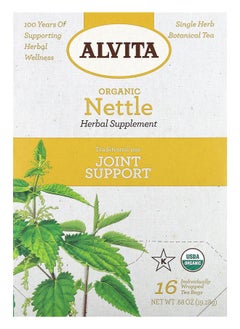 اشتري Organic Botanical Tea Nettle Caffeine Free 16 Individually Wrapped Tea Bags 0.68 oz (19.28 g) في الامارات