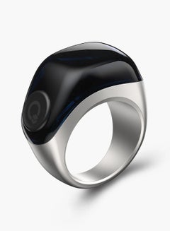 Buy iQIBLA Smart Flex Zikr Ring 0.42 inch Silver in UAE