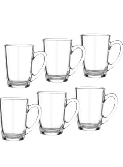 Buy Set of 6 glass tea cups from Luminarc, capacity 130 ml in Saudi Arabia