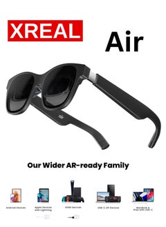 Buy XREAL Air AR Glasses, Smart Glasses with Massive 201" Micro-OLED Virtual Theater, Augmented Reality Glasses, Watch, Stream, and Game on PC/Android/iOS, PlayStation 5, Nintendo Switch, Xbox Series X|S in UAE