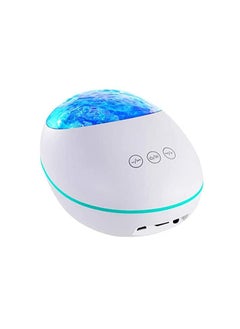 اشتري Galaxy Projector, 8 Lightening Modes Star Projector, Night Light With Bluetooth Speaker Timer For Kids, Sleeping Soothing Noise Sound Machine For Kids Living Room Bedroom, (White) في السعودية