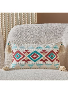 Buy Cancun Kilim Embroidered Filled Cushion 50 x 30 cm in Saudi Arabia