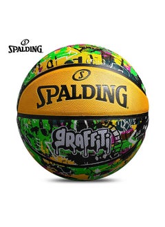 Buy Rubber No.7 Graffiti Outdoor Flower Ball Cool Street Basketball in UAE