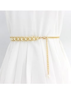 Buy New Womens Pearl Fashion Versatile Decorative Dress Summer Skirt Small Belt in UAE