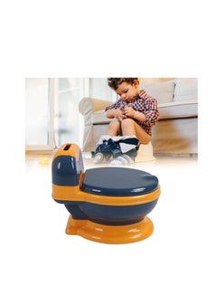 اشتري Potty Training Toilet, Removable Realistic Toddler Potty Training Seat with Splash Guard, Non Slip Portable Toddler Potty Chair for Baby & Kids, Boys and Girls (Blue Yellow) في الامارات