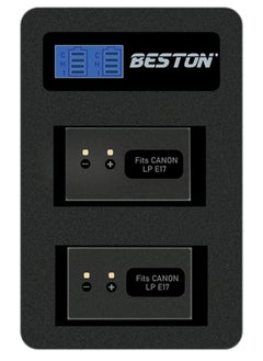 اشتري Beston Charger Double Ports for Canon E17 Batteries: Dual-port charger for Canon E17 batteries, offering efficient power management for your gear. في مصر