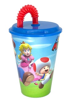 Buy NINTENDO TUMBLER EASY SPORT W/STRAW 430 ML SUPER MARIO in UAE