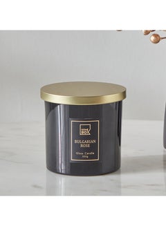 Buy Rabia Bulgarian Rose Jar Candle with Lid 300 gm in UAE