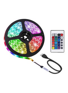Buy Gluckluz LED Strip Light 2M Tv Backlight Waterproof RGB Decoration Lighting With Remote Control (USB Powered) in Egypt