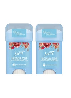 Buy Rosewater Scent Antiperspirant Cream Stick 40ml Pack of 2 in UAE