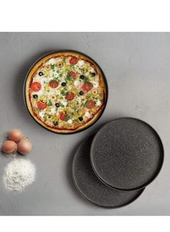 Buy 3-Piece Non-Stick Pizza Pan in Saudi Arabia