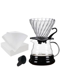 Buy Manual V60 Hand Drip Coffee Maker Compatible Replacement Part Coffee Filter measuring spoon in Saudi Arabia