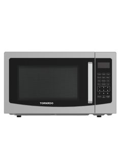 Buy Tornado 30 Liters Digital Microwave Oven 3 in 1 with Grill function 10 Power Levels, 900W, Touch Control panel, Child-Safety-Lock, Defrost Function, 8 Auto cooking function, Silver, TWDG-30L-S-E in UAE