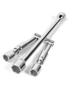 Buy Universal Folding Lug Wrench, 4-Way Cross Socket Wrench for Car,Trucks ( Size: 17, 19, 21,23mm) in Saudi Arabia