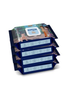 Buy Baby Chota Bheem Wet Wipes (Pack Of 4(288 Count)) in UAE