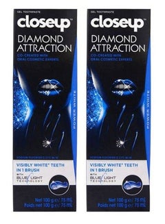 Buy 2 Pieces Of Closeup Diamond Attraction Gel Toothpaste 2 X 100 g in Saudi Arabia