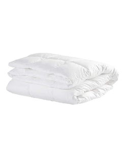 اشتري Soft Solid Double Size Duvet Microfiber White 240x260cm في الامارات