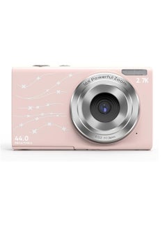 Buy DC402 2.4 inch 44MP 16X Zoom 2.7K Full HD Digital Camera Children Card Camera, UK Plug (Pink) in UAE