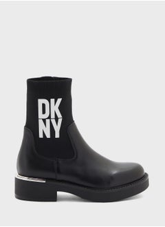 Buy Tully Stacked Logo   Booties in UAE