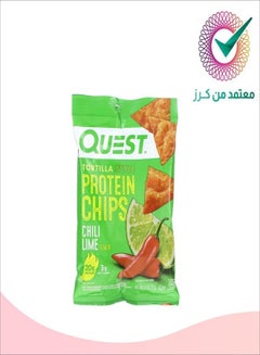 Buy Quest Nutrition Tortilla Style Protein Chips Chili Lime in Saudi Arabia