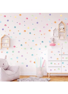 Buy 123 Pcs Watercolor Dot Kids Room Wall Stickers Decoration Kindergarten Graffiti Stickers For Nursery Kids Bedroom Classroom Wall Decoration in UAE