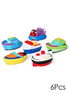 Buy Bathtub Floating Bath Toys, Boat Toys for Toddlers 1-3 Bathtub Learning Water Toys and Bathroom Toys Bath Boats Squirters Floating Wind-up Toys Swimming Pool Games Water Play Set Gift in Saudi Arabia