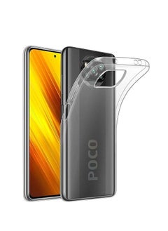 اشتري حافظة متوافقة مع هاتف Xiaomi Poco X3 Pro/PocoX3 NFC/Poco X3 حافظة كريستالية ناعمة من مادة TPU جل حافظة مرنة سيليكون مضادة للخدش غطاء شفاف من مادة TPU - شفاف في مصر