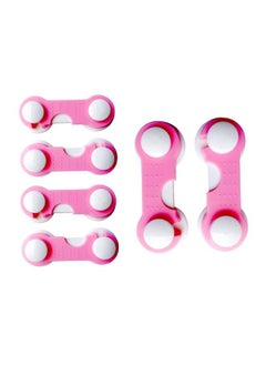 Buy Multipurpose Non Toxic Bpa Free Safety Locks For Doors Cabinet Fridge Drawer ; Safety Accessories For Baby;Child;Kids;Infant;Toddler (Pink Pack Of 6) in UAE