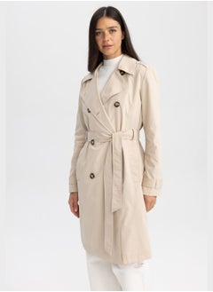 اشتري Button Detail Coat في الامارات