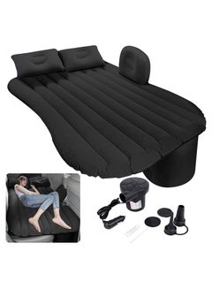 اشتري Car Air Mattress，Removable Black Backseat Air Bed with Air-Pump，Portable Car Travel Bed with Pillows في الامارات